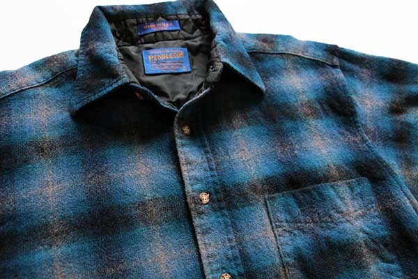 90s USA製 PENDLETONペンドルトン オンブレチェック ウールシャツ - Sixpacjoe Web Shop