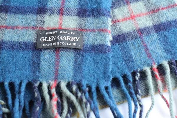 スコットランド製 GLEN GARRY タータンチェック ウール マフラー