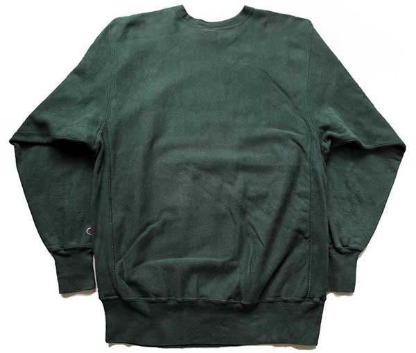 美品 90s XXL USA製 目無し グリーン チャンピオン リバースウィーブ