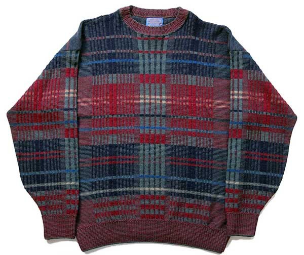 70s USA製 PENDLETONペンドルトン 編み柄 ウールニット セーター XL