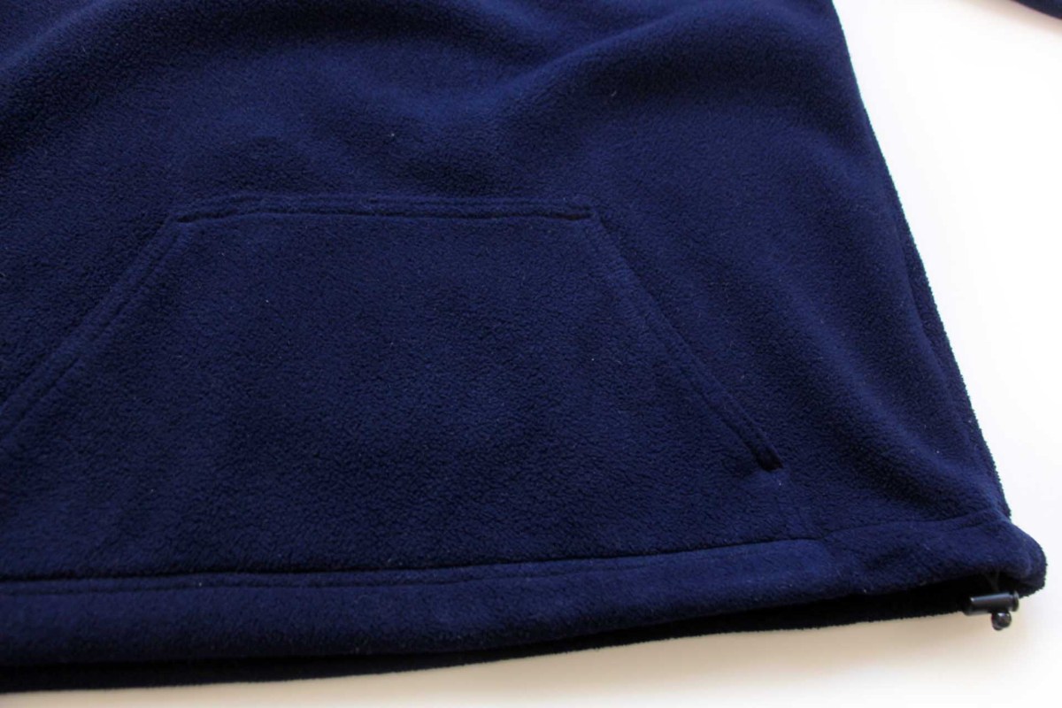 LANDS´ END フリースダッフルコート 紺色 レディース