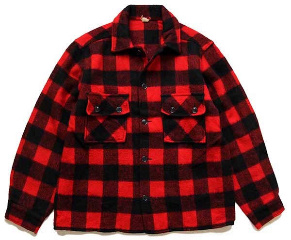 60s woolrich ウールリッチ　ブロックチェック　ネルシャツ