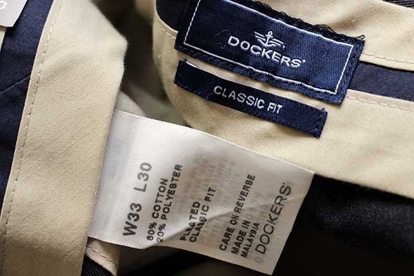 DOCKERS チェック柄 ツータック スラックスパンツ メンズw32 /eaa376337