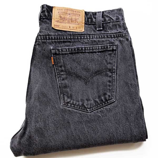 90s メキシコ製 Levi’sリーバイス 505 ブラック デニムパンツ w36 L32 | 古着アンテナ