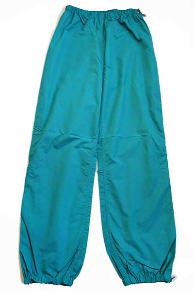 80s USA製 L.L.Bean サイドジップ ナイロンパンツ エメラルドグリーン