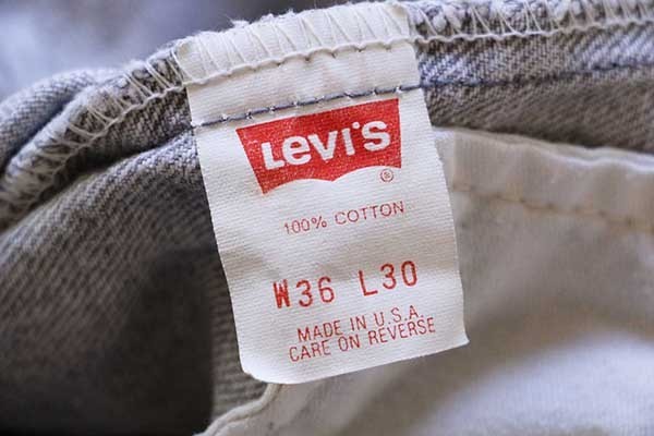 90s USA製 Levi'sリーバイス 506 グレー デニムパンツ w36 L30 90s USA製 Levi'sリーバイス 506 グレー デニムパンツ w36 L30