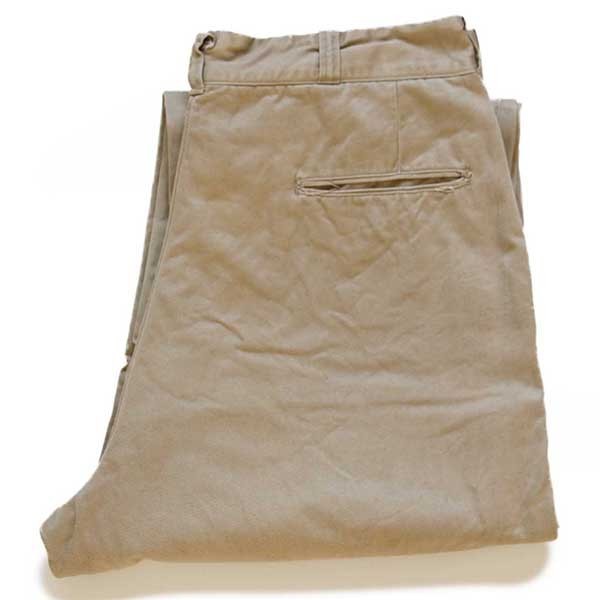 70s 米軍 U.S.ARMY コットン チノパン カーキ w36 L32 70s 米軍 U.S.ARMY コットン チノパン カーキ w36 L32