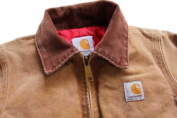 Carhartt 80s～90s デトロイトジャケット キルティングライナー 茶