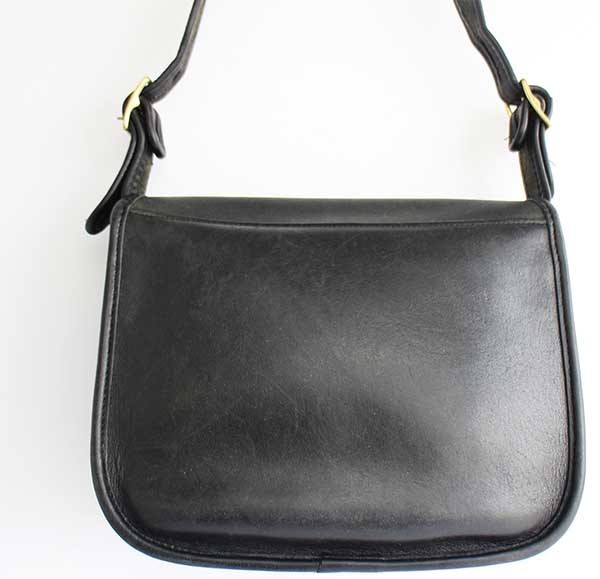 70s USA製 COACH オールド コーチ レザー ショルダーバッグ 黒