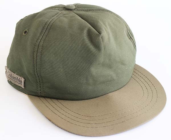90s USA製 Columbiaコロンビア ツートン 切り替え ナイロンキャップ 