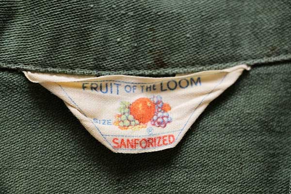 50s 米軍 U.S.ARMY FRUIT OF THE LOOM パッチ付き 13スター