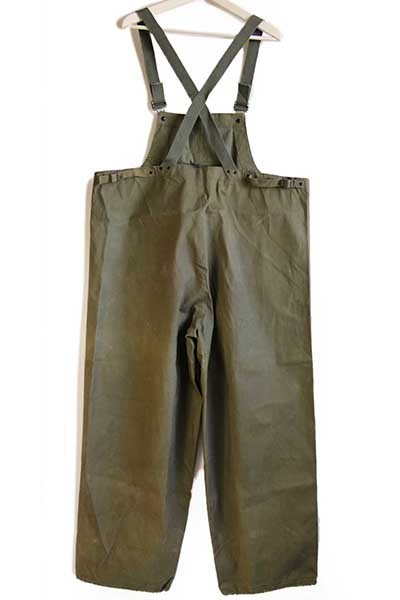 40s 米軍 U.S.NAVY N-2 デッキ レインパンツ オリーブドラブ M