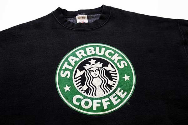 90s USA製 STARBUCKS COFFEE スターバックス コーヒー ロゴ スウェット