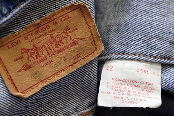 80s カナダ製 Levi'sリーバイス 70506 デニムジャケット 4
