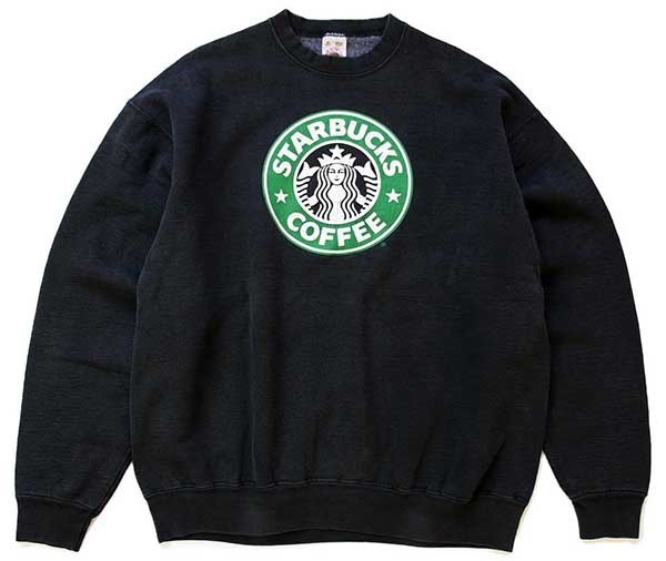 90s USA製 STARBUCKS COFFEE スターバックス コーヒー ロゴ スウェット