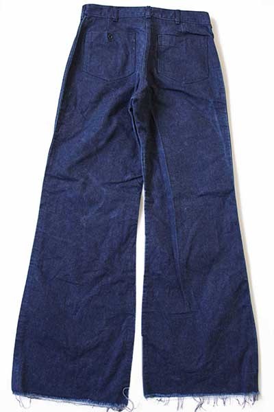 濃紺　80s U.S.Navy セーラー　フレア　デニム　パンツ　　美品
