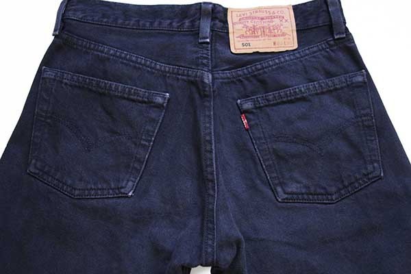 90s Usa製 Levi Sリーバイス 501 カラーデニムパンツ 後染め 紺 W28 L30 Sixpacjoe Web Shop