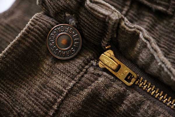 70s USA製 Levi'sリーバイス 646 コーデュロイパンツ 焦げ茶 w33