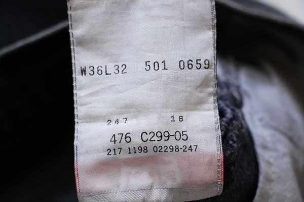 90s カナダ製 Levi'sリーバイス 501 ブラック デニムパンツ w36 L32 