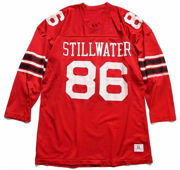 80s USA製 Championチャンピオン STILLWATER 86 ナンバリング ナイロン