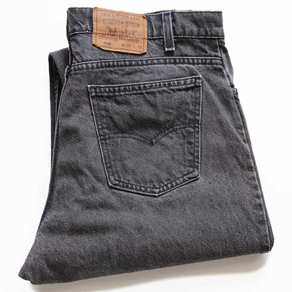 LEVI'S リーバイス 90s USA製 550 ブラックジーンズ B8515