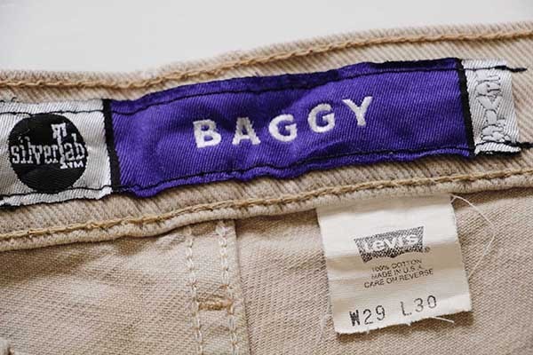 90s USA製 Levi'sリーバイス silverTabシルバータブ BAGGY