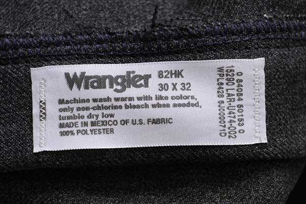 Wrangler ランチャー ドレスパンツ 82HK W30L30 スタプレ