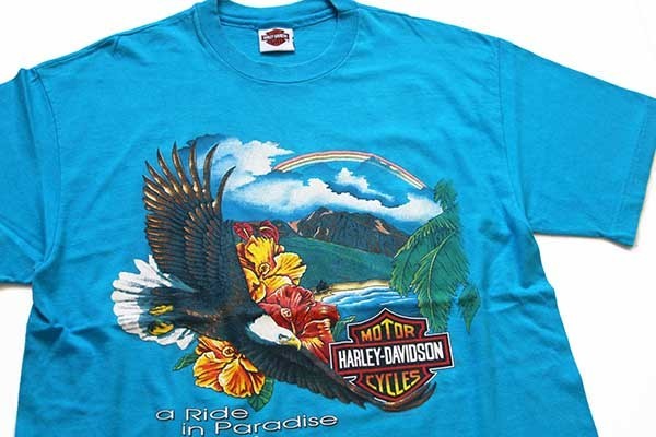 90's ハーレーダビッドソン Tシャツ　ハワイ　セクシーガール