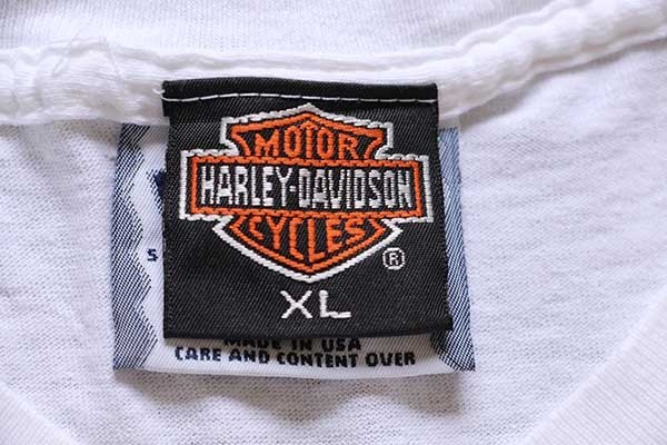 90s USA製 ハーレーダビッドソン Tシャツ 3Dエンブレム ビッグサイズ