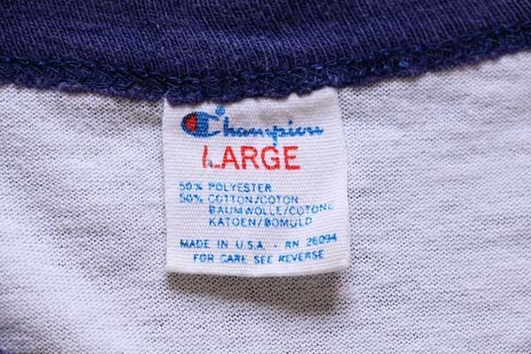 チャンピオン Champion CHAMPKINT リンガーTシャツ USA製 メンズS /eaa347563