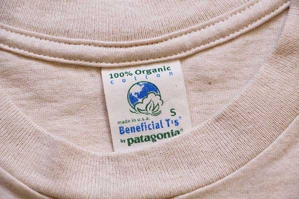 デッドストック★90s USA製 patagoniaパタゴニア Beneficial T's 無地 オーガニックコットンTシャツ ベージュ S