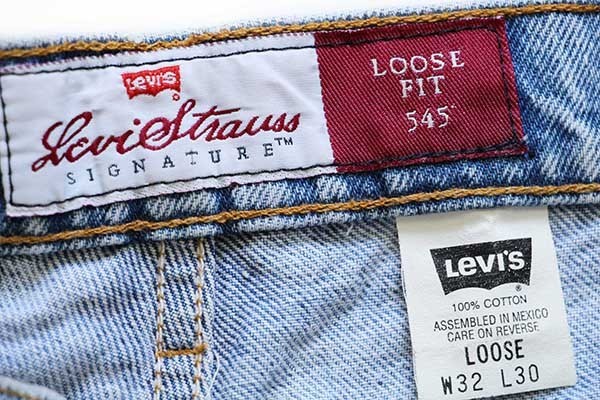 90s メキシコ製 Levi'sリーバイス SIGNATURE 545 デニムパンツ w32 L30 