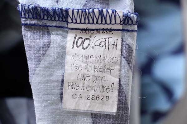 80s USA製 STUSSYステューシー ハイビスカス 総柄 半袖 コットンシャツ