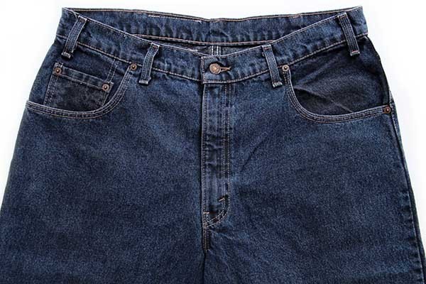 90s USA製 Levi'sリーバイス 545 カラーデニムパンツ 紺 w36 L32