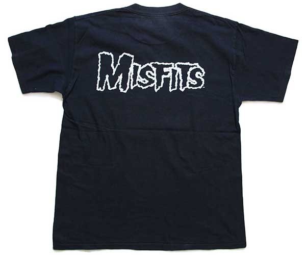 90s MISFITS クリムゾンゴースト 両面プリント コットン バンドTシャツ 黒 M