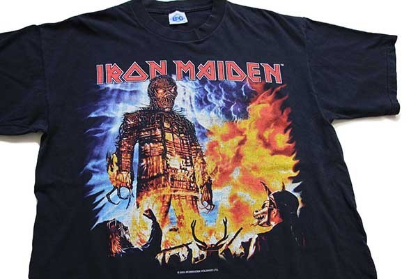 00s IRON MAIDEN BRAVE NEW WORLD TOUR 両面プリント コットン バンドT ...