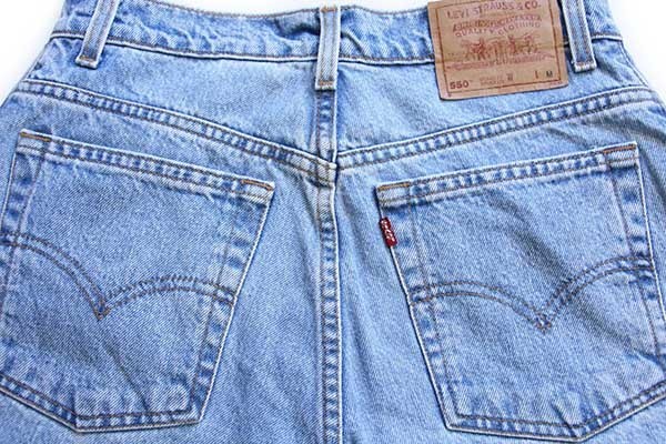 90s メキシコ製 Levi'sリーバイス 550 デニムパンツ 10 REG.M★48