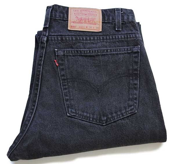 90s USA製 Levi'sリーバイス 505 ブラック デニムパンツ w38 L32
