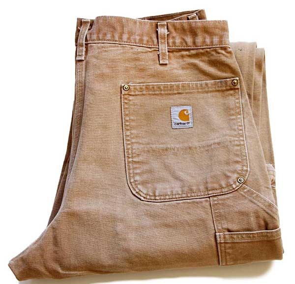 90s USA製 Carhartt ダブルニー デニム ペインターパンツ w36