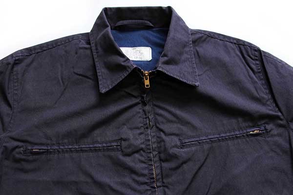 70s 米軍 U.S.NAVY ユーティリティジャケット 紺 42R - Sixpacjoe Web Shop