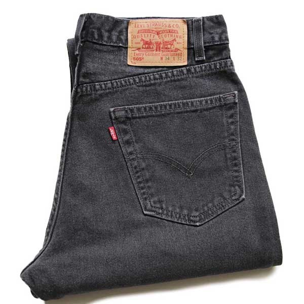 Levi's　リーバイス　デニムパンツ　ジーンズ　505　ブラックデニム