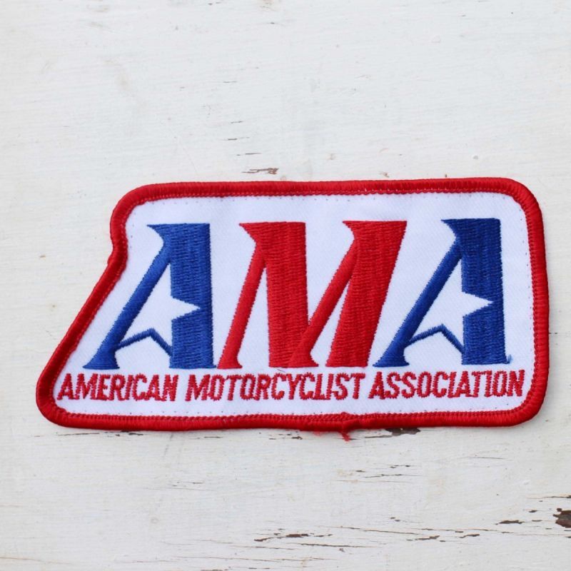 ビンテージ AMA AMERICAN MOTORCYCLIST ASSOCIATION ロゴ パッチ★ワッペン