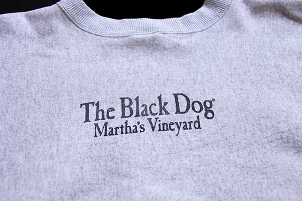 90s USA製 The Black Dog ブラックドッグ リバースウィーブ スウェット