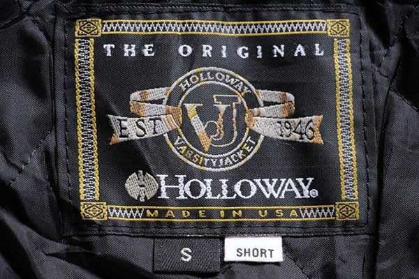 s USA製 HOLLOWAY キルティングライナー メルトン ウール 袖革