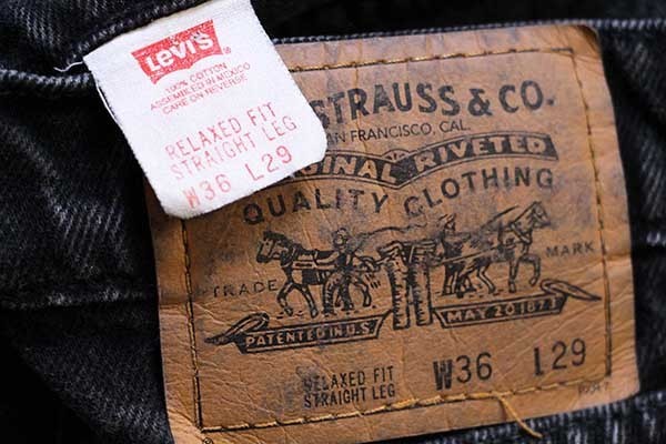 90s メキシコ製 Levi'sリーバイス 553 ブラック デニムパンツ w36 L29 