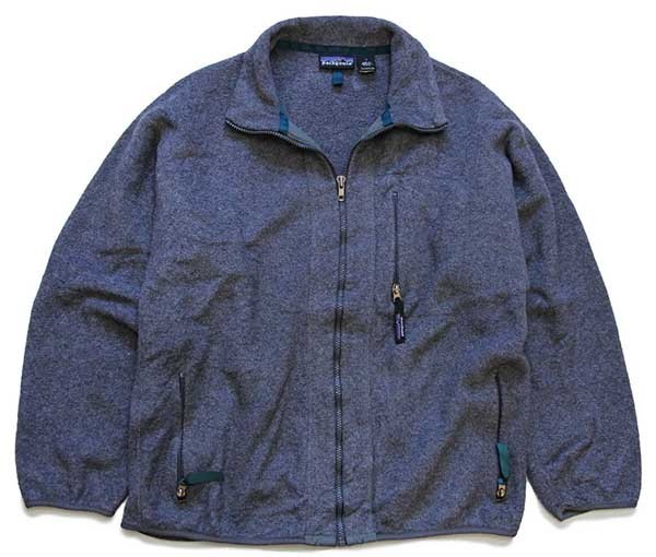 90s USA製 patagoniaパタゴニア フリースジャケット グレー L