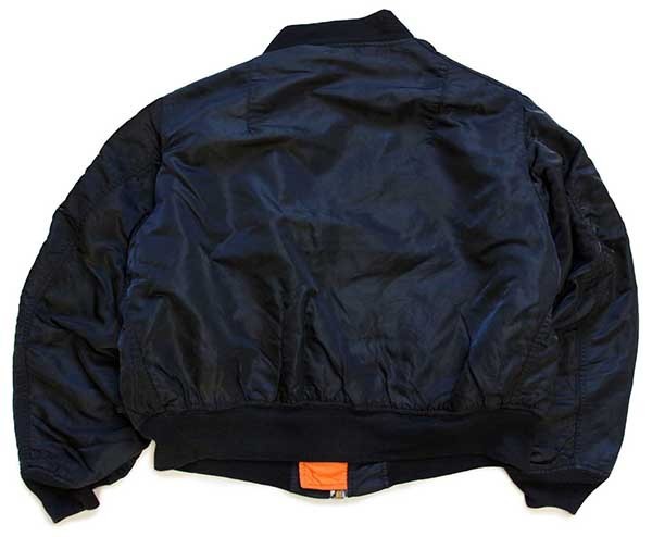 90s USA製 ALPHAアルファ MA-1 フライトジャケット 黒 XL - Sixpacjoe Web Shop