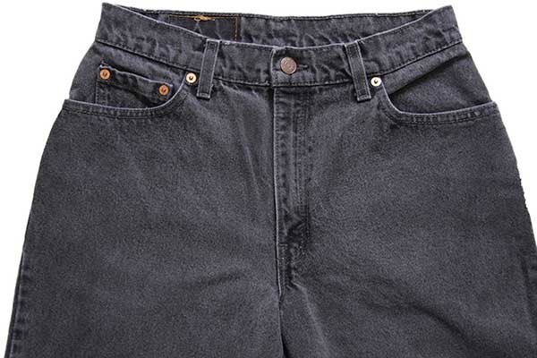 90s カナダ製 Levi'sリーバイス 550 ブラック デニムパンツ 10 SHT☆73 90s カナダ製 Levi'sリーバイス 550 ブラック デニムパンツ 10 SHT☆73