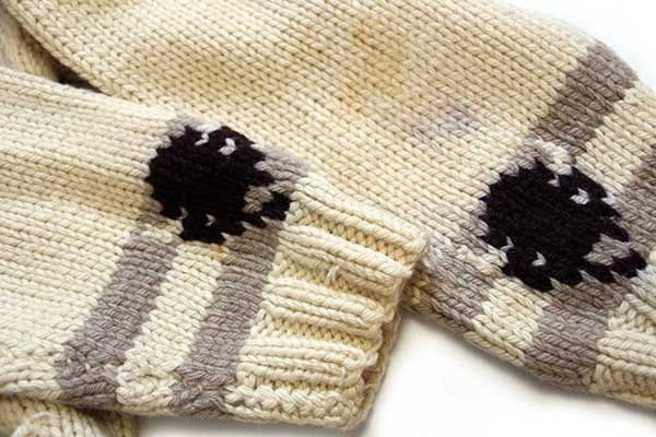 60s バイソン柄 ウール カウチンセーター - Sixpacjoe Web Shop
