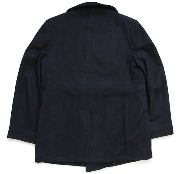 MILITARY 実物 USED 米軍 U.S.NAVY ウール ピーコート BLACK / P